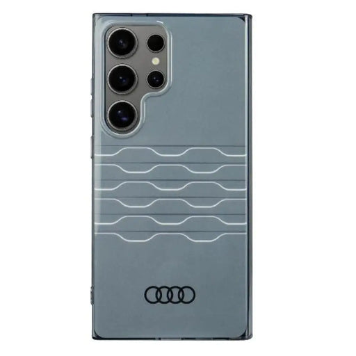 Audi IML Geometric Pattern Case S24 Ultra S928 сив/сив