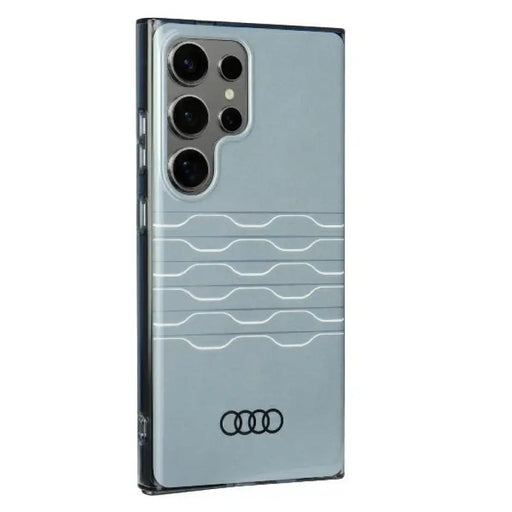 Audi IML Geometric Pattern Case S24 Ultra S928 сив/сив