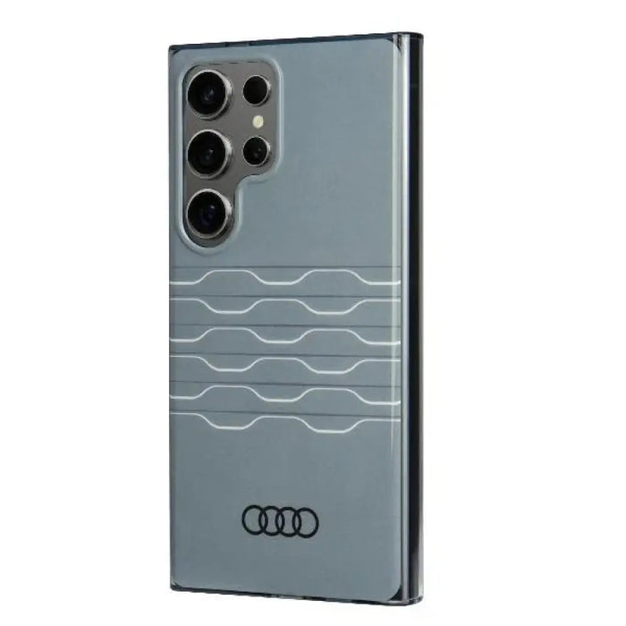 Audi IML Geometric Pattern Case S24 Ultra S928 сив/сив