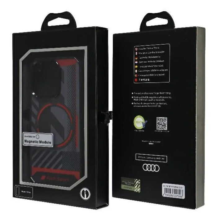 Audi IML Sport MagSafe Case iPhone 15 Pro 6.1’’ черен/черен