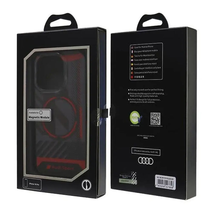 Audi IML Sport MagSafe iPhone 16 Pro 6.3’’ черен/черен