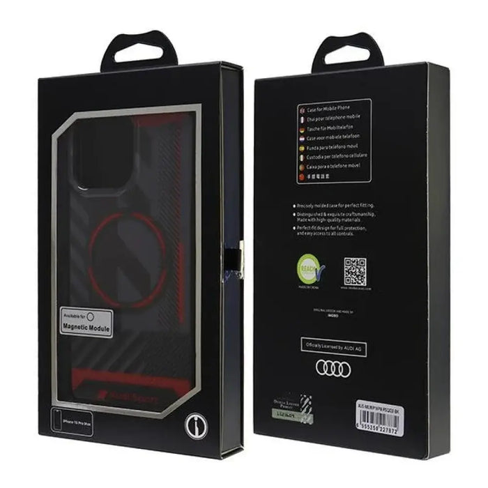 Audi IML Sport MagSafe iPhone 16 Pro Max 6.9’’ черен/черен