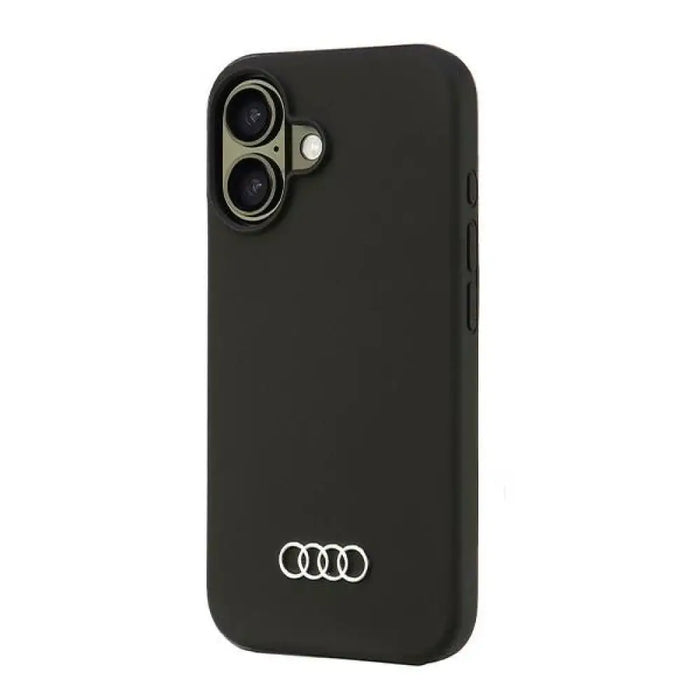 Audi Silicone Case iPhone 16 6.1’’ черен/черен твърд калъф
