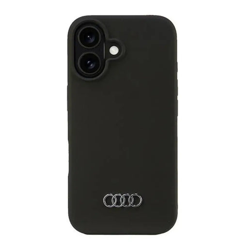 Audi Silicone Case iPhone 16 6.1’’ черен/черен твърд калъф