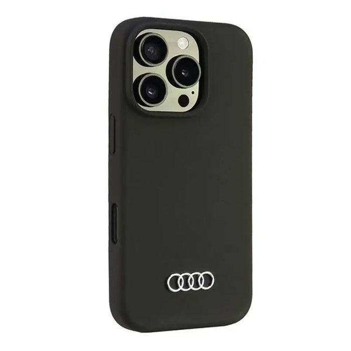 Audi Silicone Case iPhone 16 Pro 6.3’’ черен/черен твърд