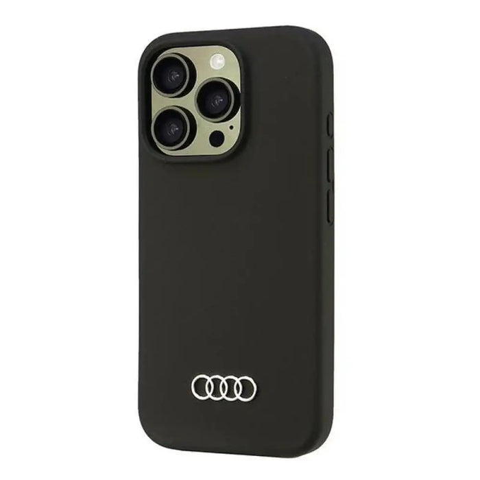 Audi Silicone Case iPhone 16 Pro 6.3’’ черен/черен твърд