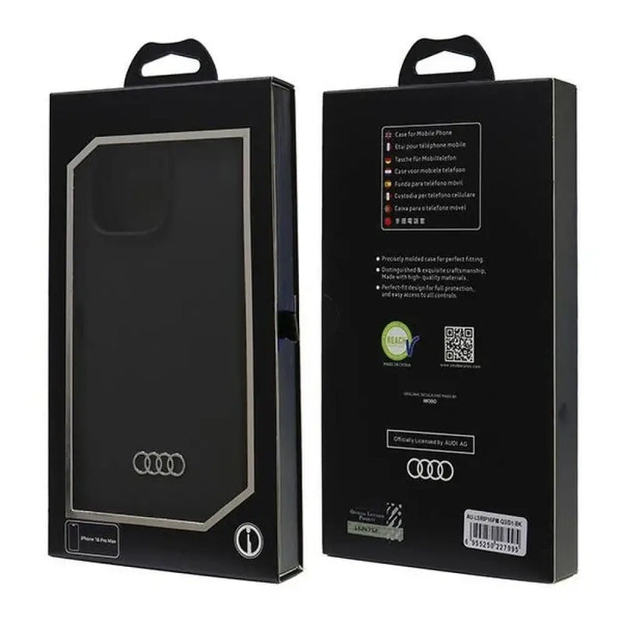 Audi Silicone Case iPhone 16 Pro Max 6.9’’ черен/черен