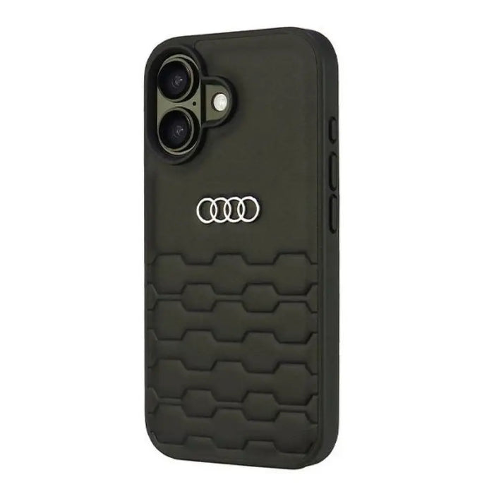 Audi Synthetic Leather iPhone 16 6.1’’ black/black hardcase