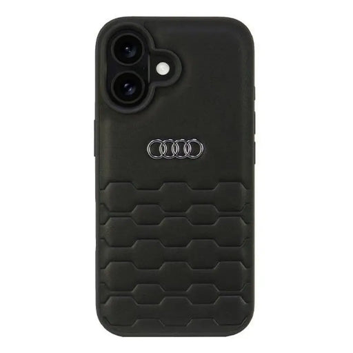 Audi Synthetic Leather iPhone 16 6.1’’ black/black hardcase