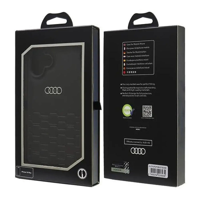 Audi Synthetic Leather iPhone 16 Plus 6.7’’ black/black