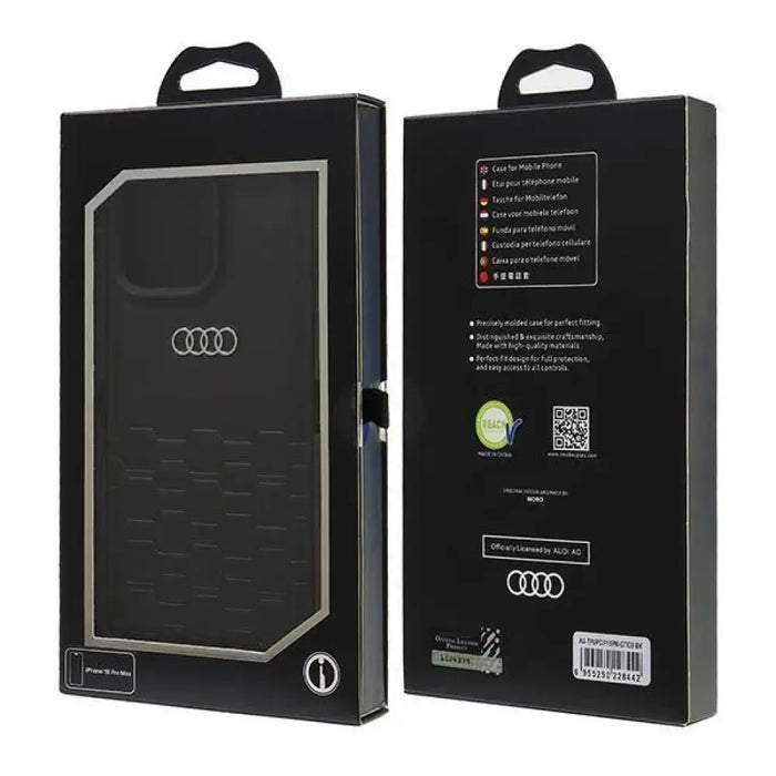 Audi Synthetic Leather iPhone 16 Pro Max 6.9’’ черен/черен