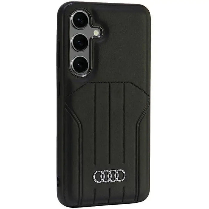 Audi Synthetic Leather MagSafe S24 S921 черен/черен твърд