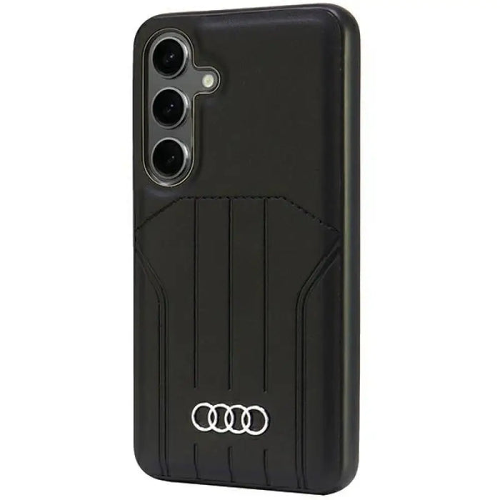 Audi Synthetic Leather MagSafe S24 S921 черен/черен твърд