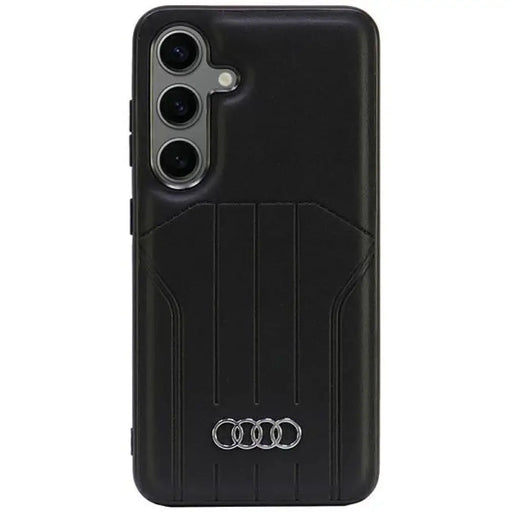 Audi Synthetic Leather MagSafe S24 S921 черен/черен твърд