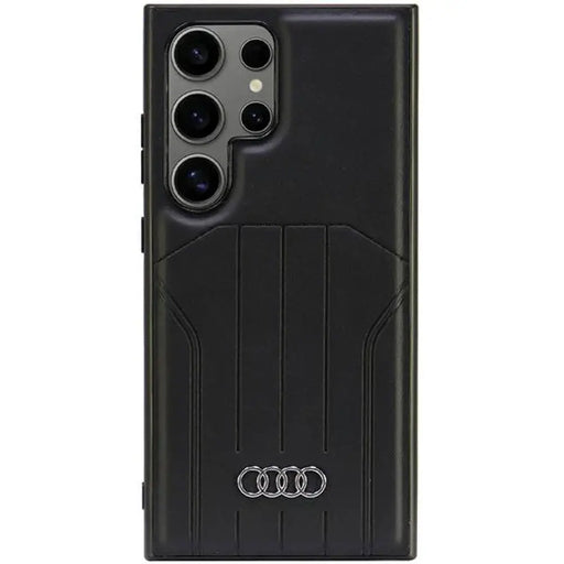 Audi Synthetic Leather MagSafe S24 Ultra S928 черен/черен