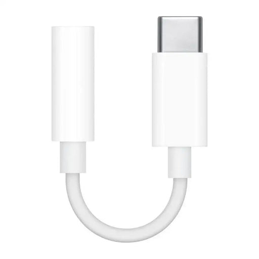 Аудио адаптер Apple MU7E2ZM/A 3.5mm жак към USB - C бял