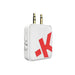Аудио адаптер Skross 3.5 mm jack към Bluetooth Бял