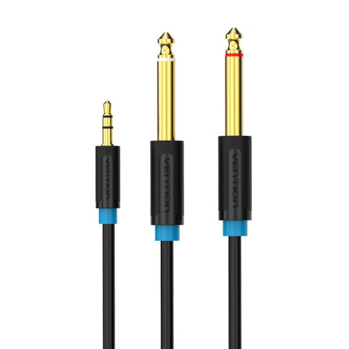 Аудио кабел Vention BACBD 3.5mm TRS мъжки към 2x 6.35mm