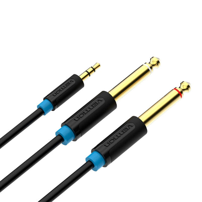 Аудио кабел Vention BACBH 3.5mm TRS мъжки към 2x 6.35mm