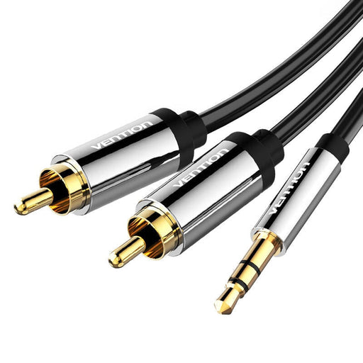 Аудио кабел Vention BCFBH 3.5mm мъжки към 2x RCA мъжки 2m