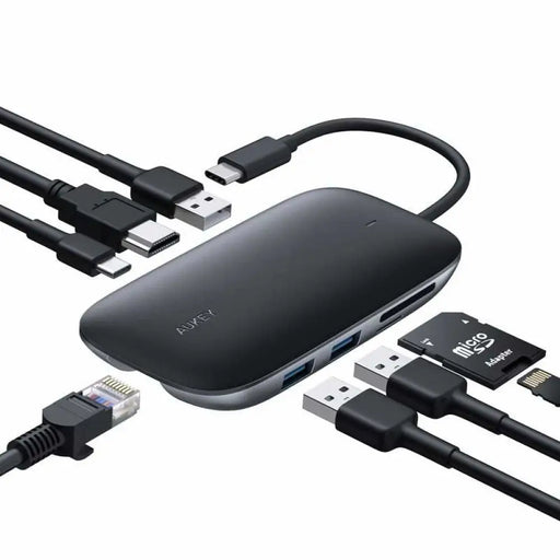 AUKEY CB-C71 интерфейсен хъб 5000 Mbit/s Черен