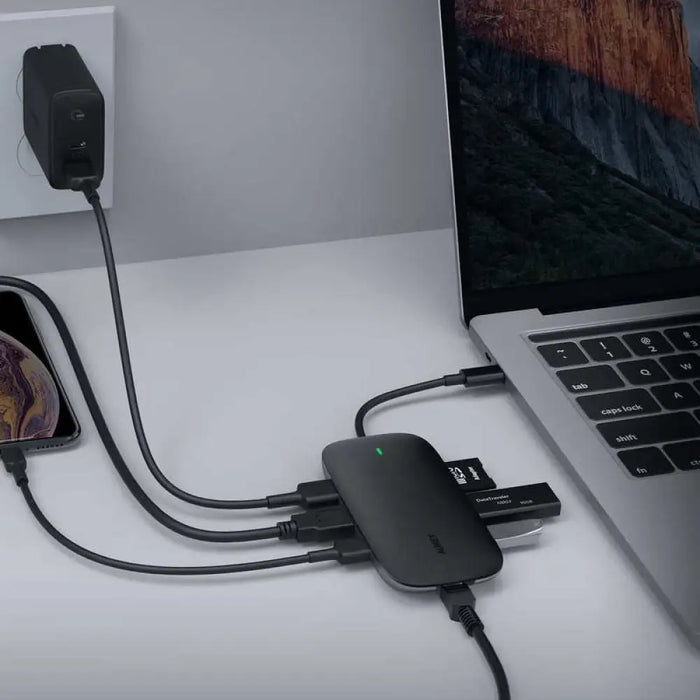 AUKEY CB-C71 интерфейсен хъб 5000 Mbit/s Черен