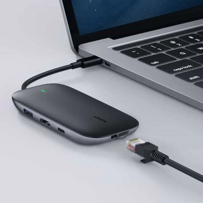 AUKEY CB-C71 интерфейсен хъб 5000 Mbit/s Черен