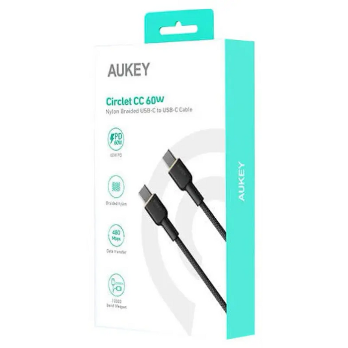 AUKEY CB-NCC1 USB-C Type-C Power Delivery PD 60W 3A 1m