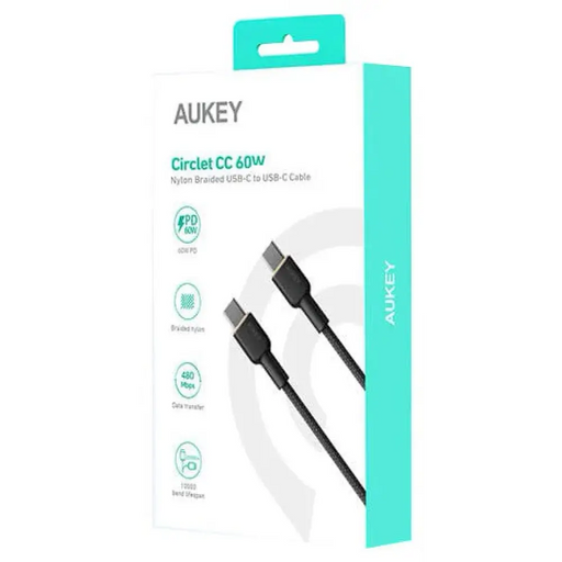 AUKEY CB-NCC2 USB-C Type-C Power Delivery PD 60W 3A 1.8m
