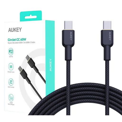 AUKEY CB-NCC2 USB-C Type-C Power Delivery PD 60W 3A 1.8m