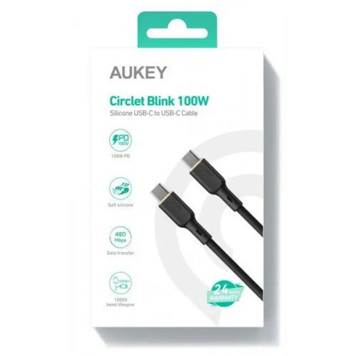 AUKEY CB-SCC101 USB-C Type-C Power Delivery PD 100W 5A 1m