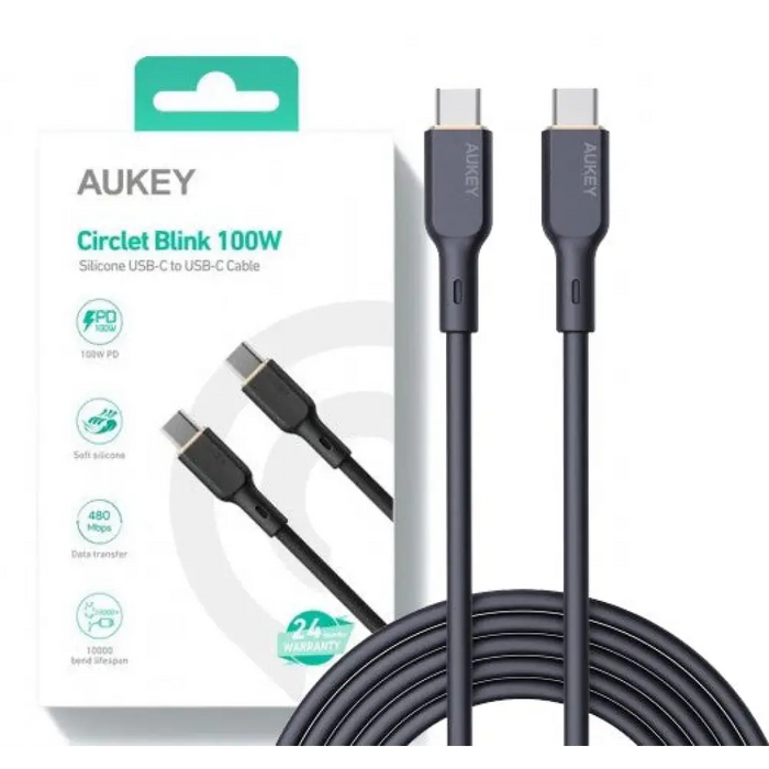AUKEY CB-SCC101 USB-C Type-C Power Delivery PD 100W 5A 1m