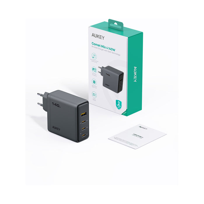 Зарядно устройство за лаптоп AUKEY Comet Mix 4 140W PD PA-C6 GaN