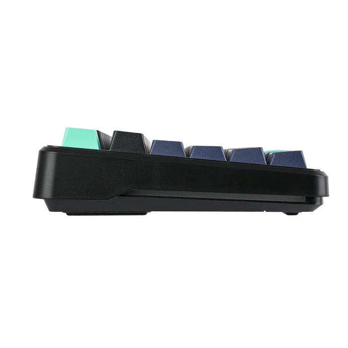 AULA Gasket F87 Pro клавиатура черно-циан синьо сиво дърво V4 RGB