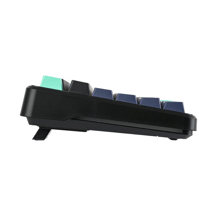 AULA Gasket F87 Pro клавиатура черно-циан синьо сиво дърво V4 RGB