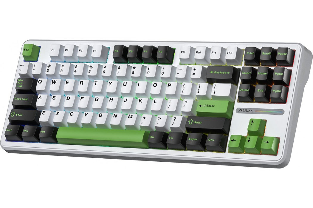 Клавиатура AULA Gasket F87 Thunder Black GrayWoodV3 RGB
