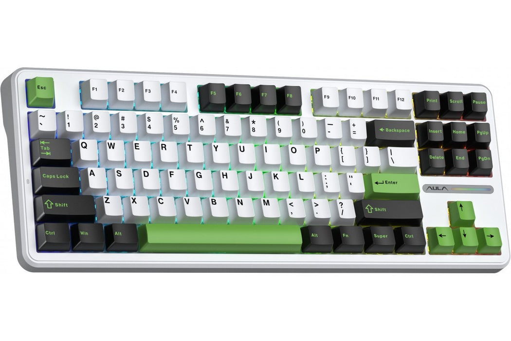 Клавиатура AULA Gasket F87 Thunder Black GrayWoodV3 RGB