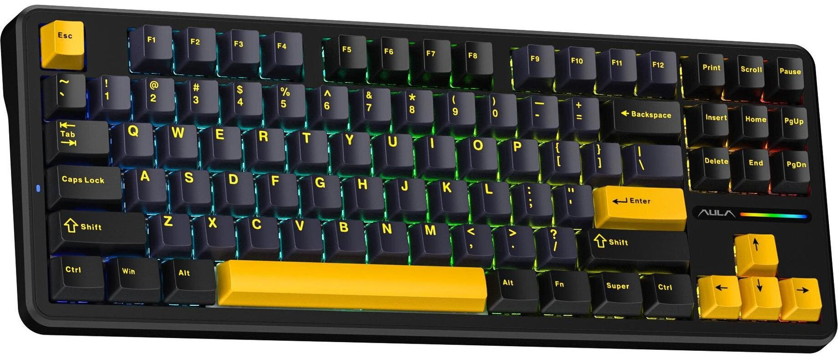 AULA Gasket F87 Thunder Black GrayWood RGB клавиатура