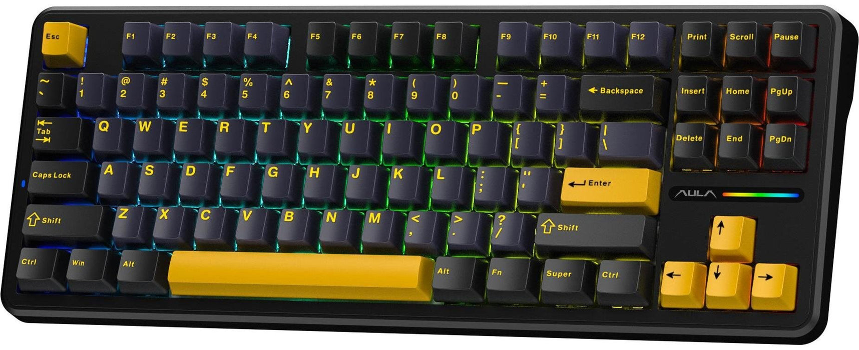 AULA Gasket F87 Thunder Black GrayWood RGB клавиатура