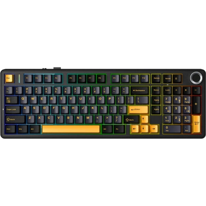Клавиатура F99 Pro Thunder Black StarVector RGB AULA с уплътнение