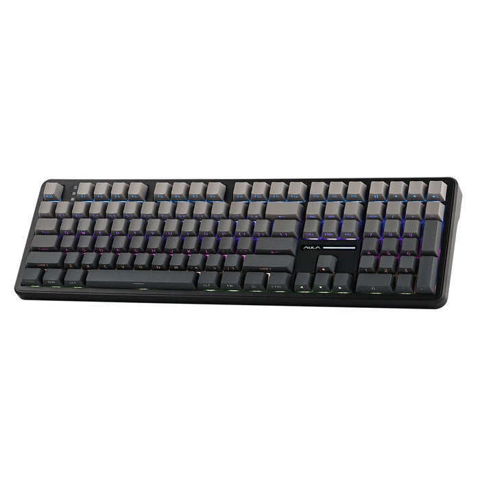 Клавиатура F108 Gradient Grey Nimbus V3 RGB AULA с уплътнение