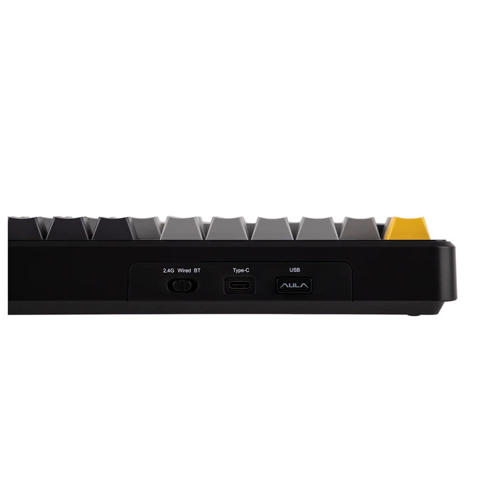 Клавиатура F108 сиво+оранжево+тъмносиво уплътнение с Volcano RGB превключватели – AULA