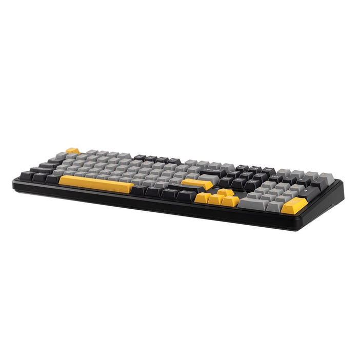 Клавиатура F108 сиво+оранжево+тъмносиво уплътнение с Volcano RGB превключватели – AULA