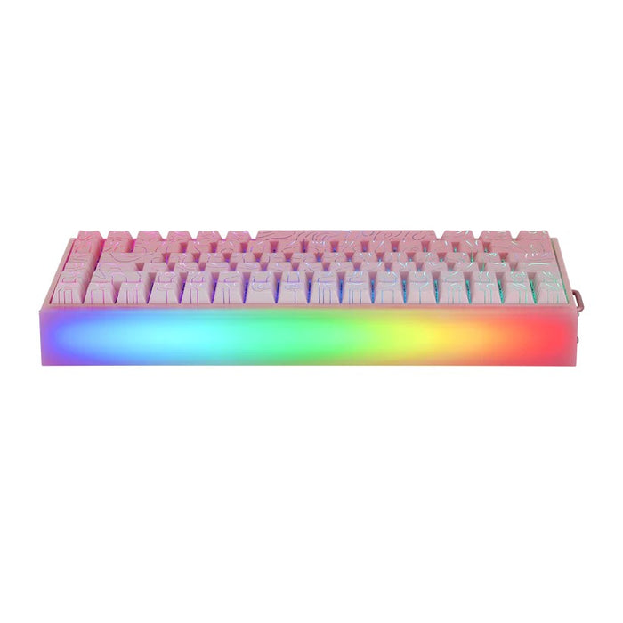 HERO84 HE PINK+Gradient+Contour Dragon King RGB AULA уплътнителна клавиатура