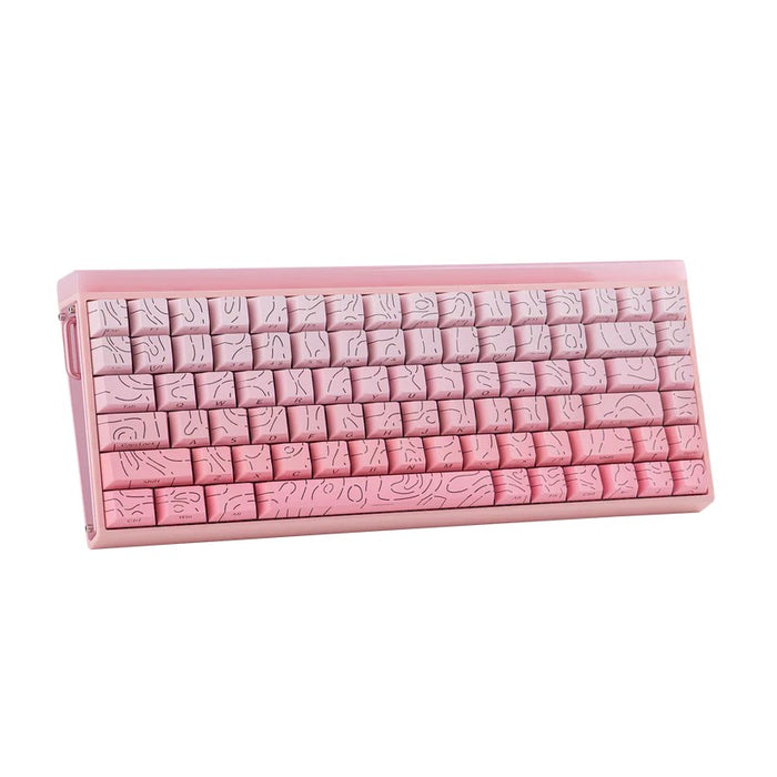 HERO84 HE PINK+Gradient+Contour Dragon King RGB AULA уплътнителна клавиатура