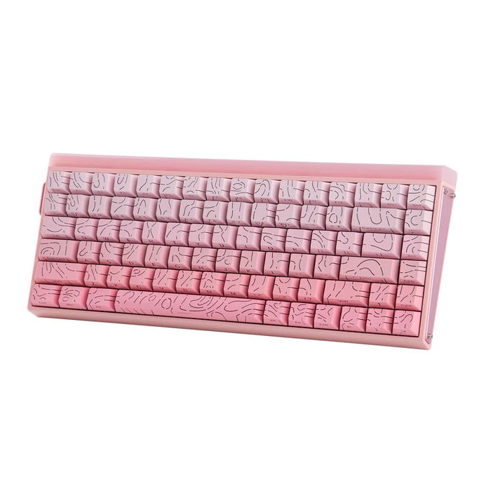 HERO84 HE PINK+Gradient+Contour Dragon King RGB AULA уплътнителна клавиатура