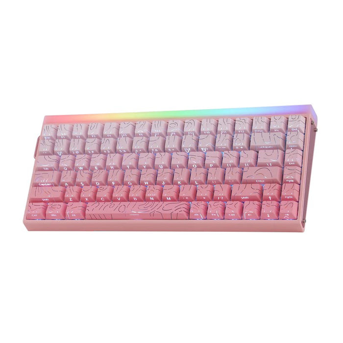 HERO84 HE PINK+Gradient+Contour Dragon King RGB AULA уплътнителна клавиатура