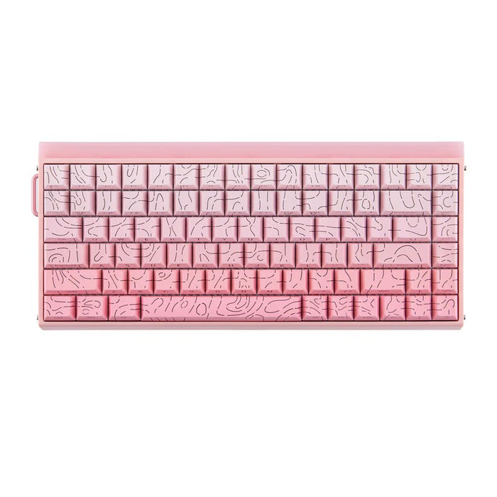 HERO84 HE PINK+Gradient+Contour Dragon King RGB AULA уплътнителна клавиатура