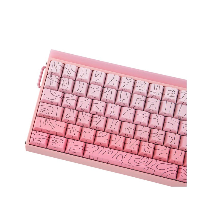 HERO84 HE PINK+Gradient+Contour Dragon King RGB AULA уплътнителна клавиатура