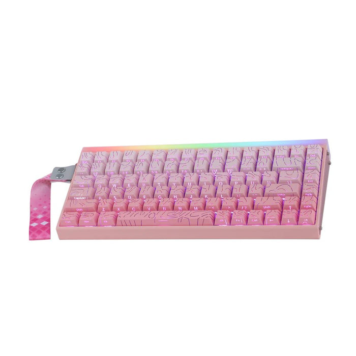HERO84 HE PINK+Gradient+Contour Dragon King RGB AULA уплътнителна клавиатура